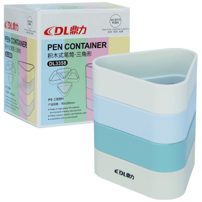 Suport birou triunghi din plastic color DL 3358
